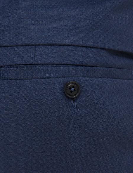 İndigo Mavi Slim Fit Takım Elbise - 50229846074