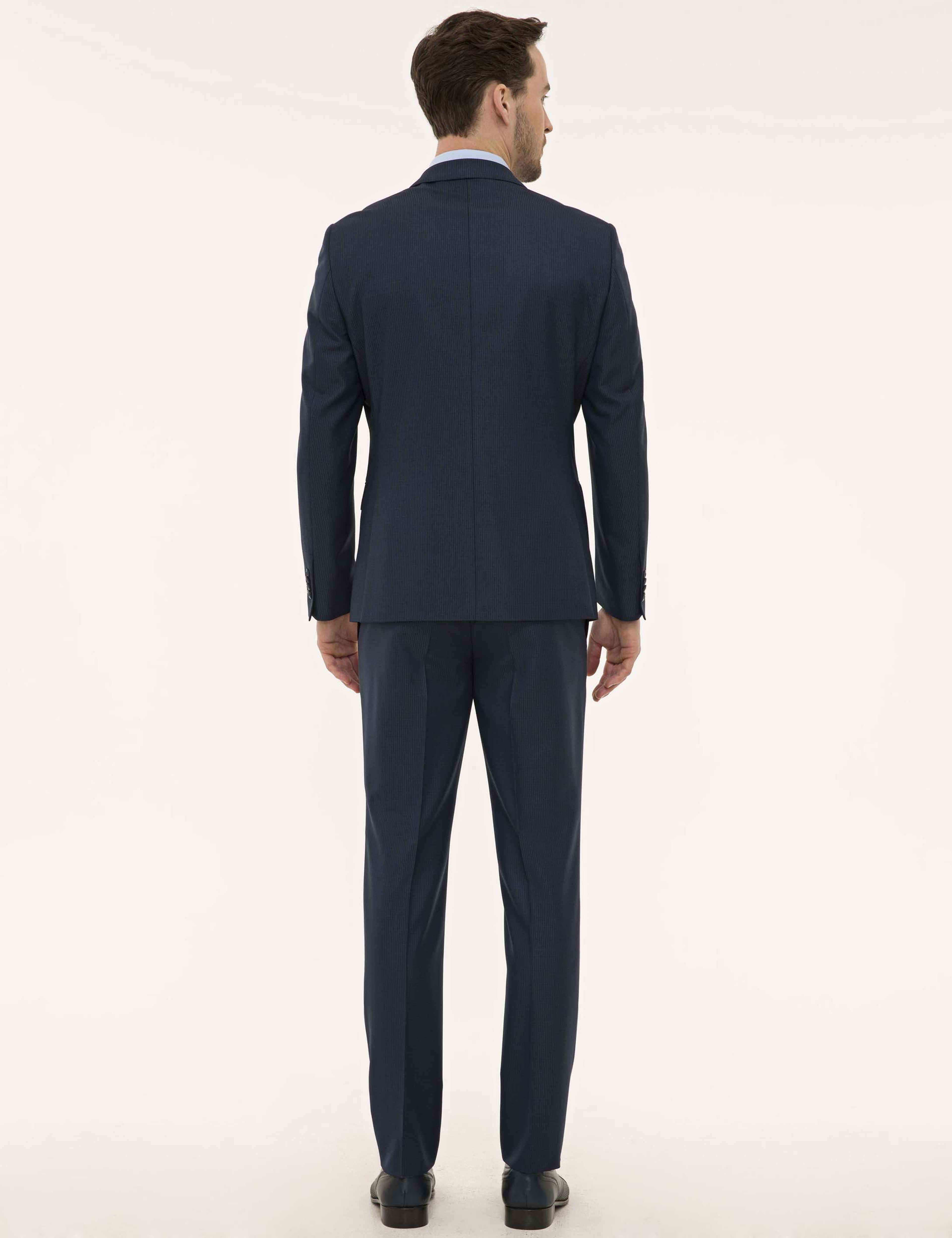 Açık Lacivert Slim Fit Takım Elbise - Image 4