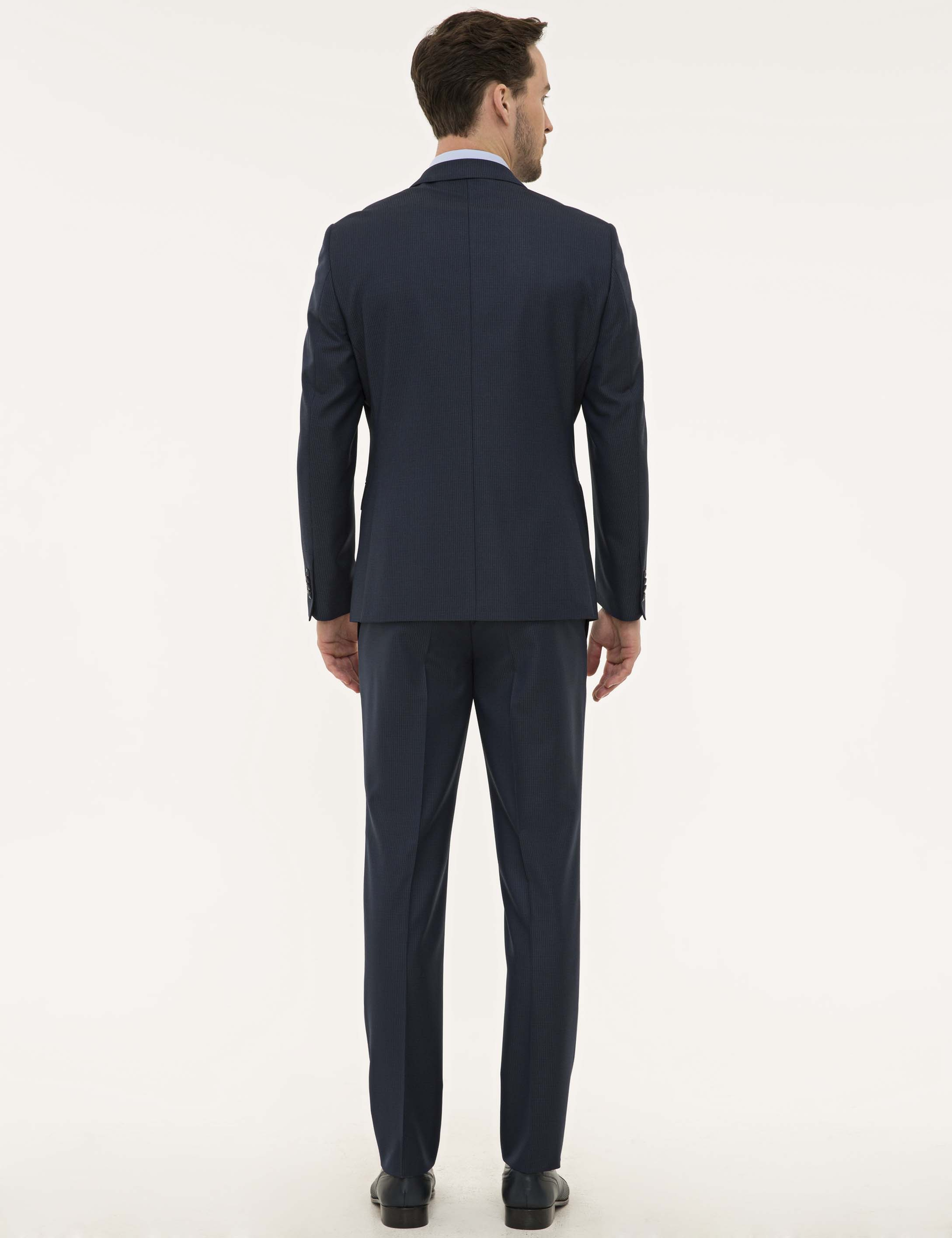 Açık Lacivert Slim Fit Takım Elbise