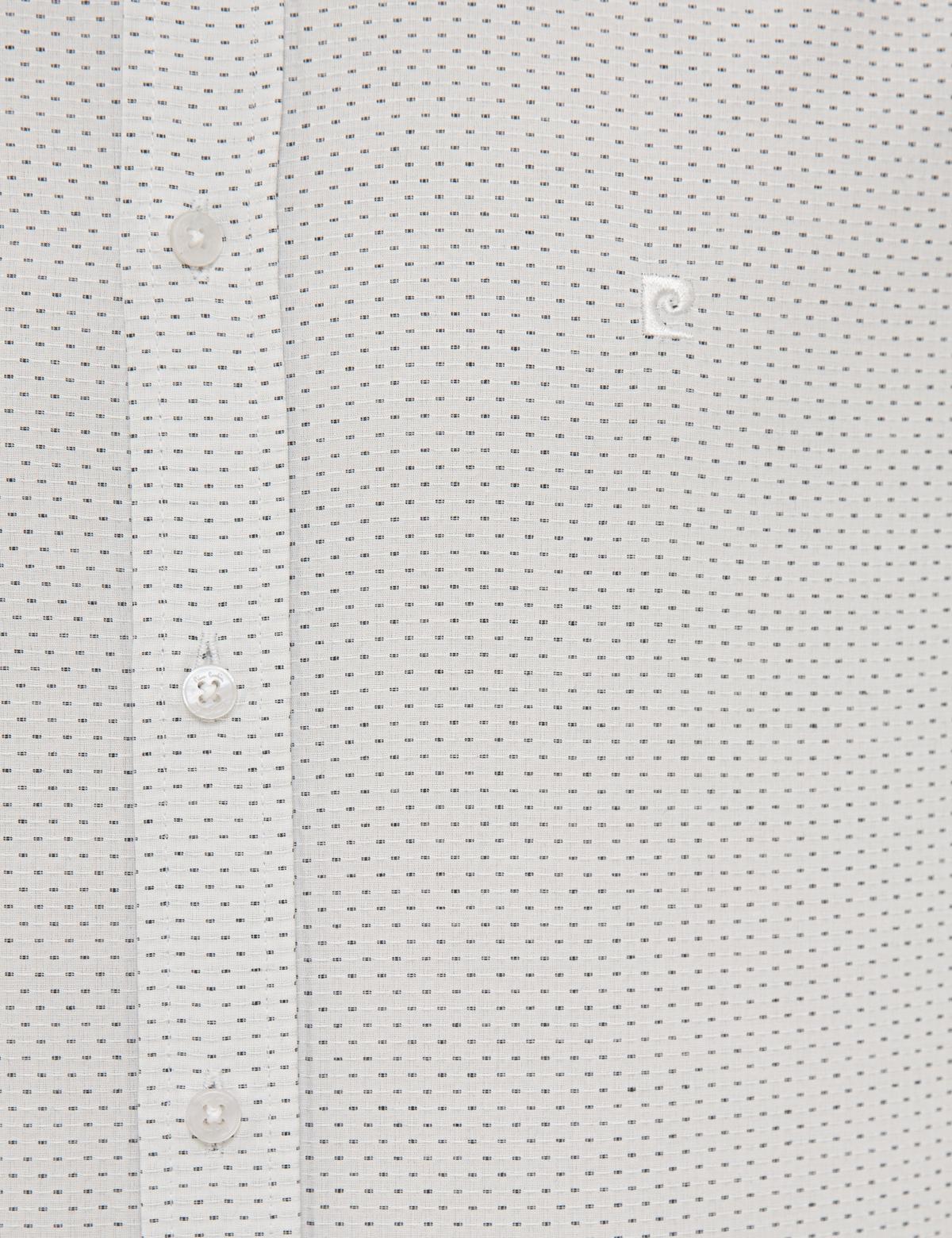 Siyah Detaylı Beyaz Slim Fit Gömlek - 50227491018