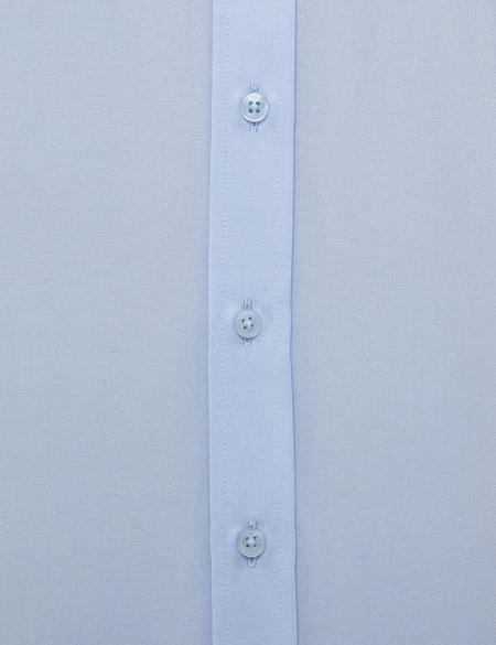 Açık Mavi Regular Fit Basic Kısa Kollu Gömlek - 50228346032