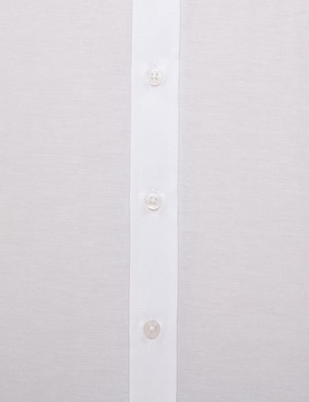 Beyaz Regular Fit Basic Kısa Kollu Gömlek - 50228346003