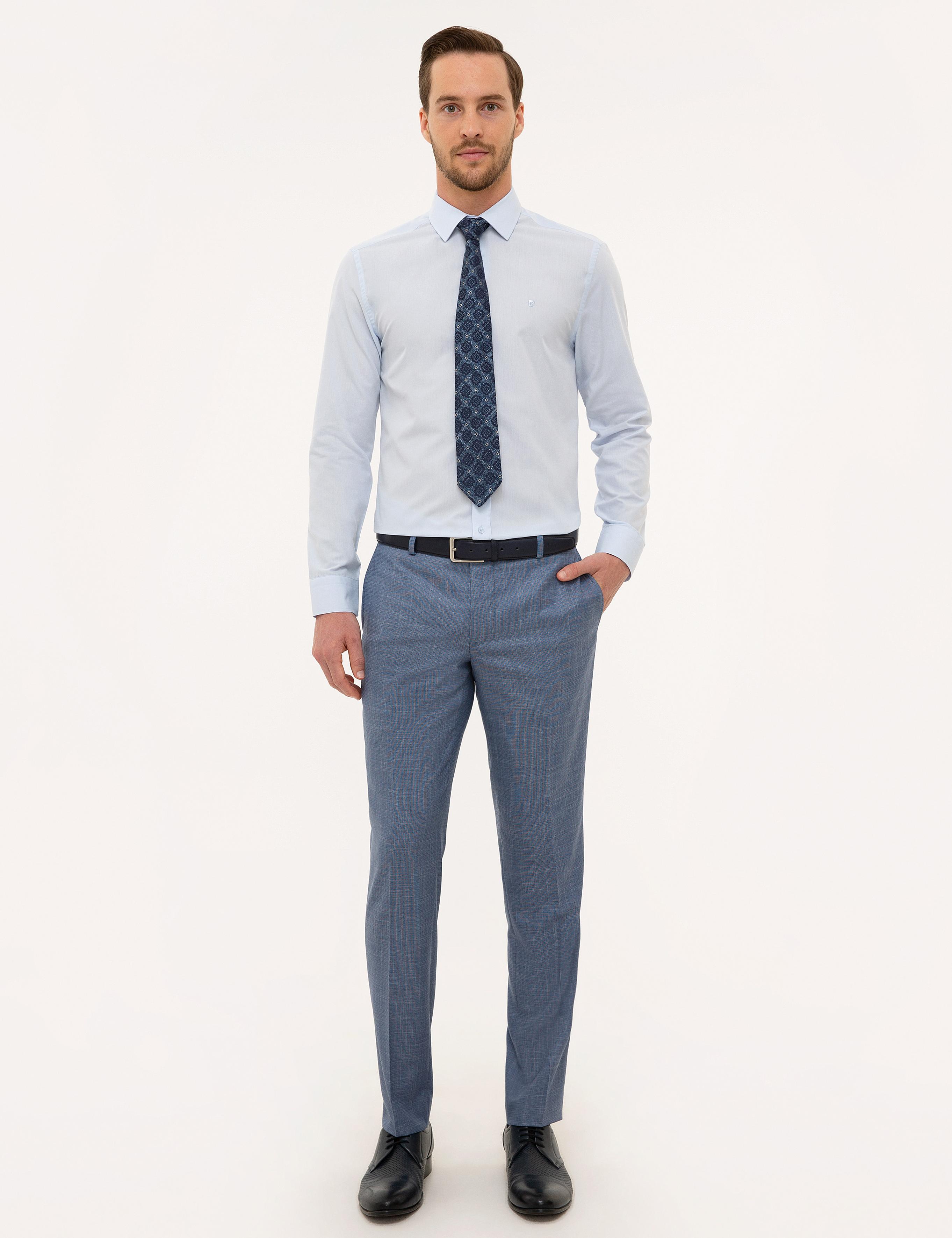 Açık Mavi Slim Fit Basic Gömlek