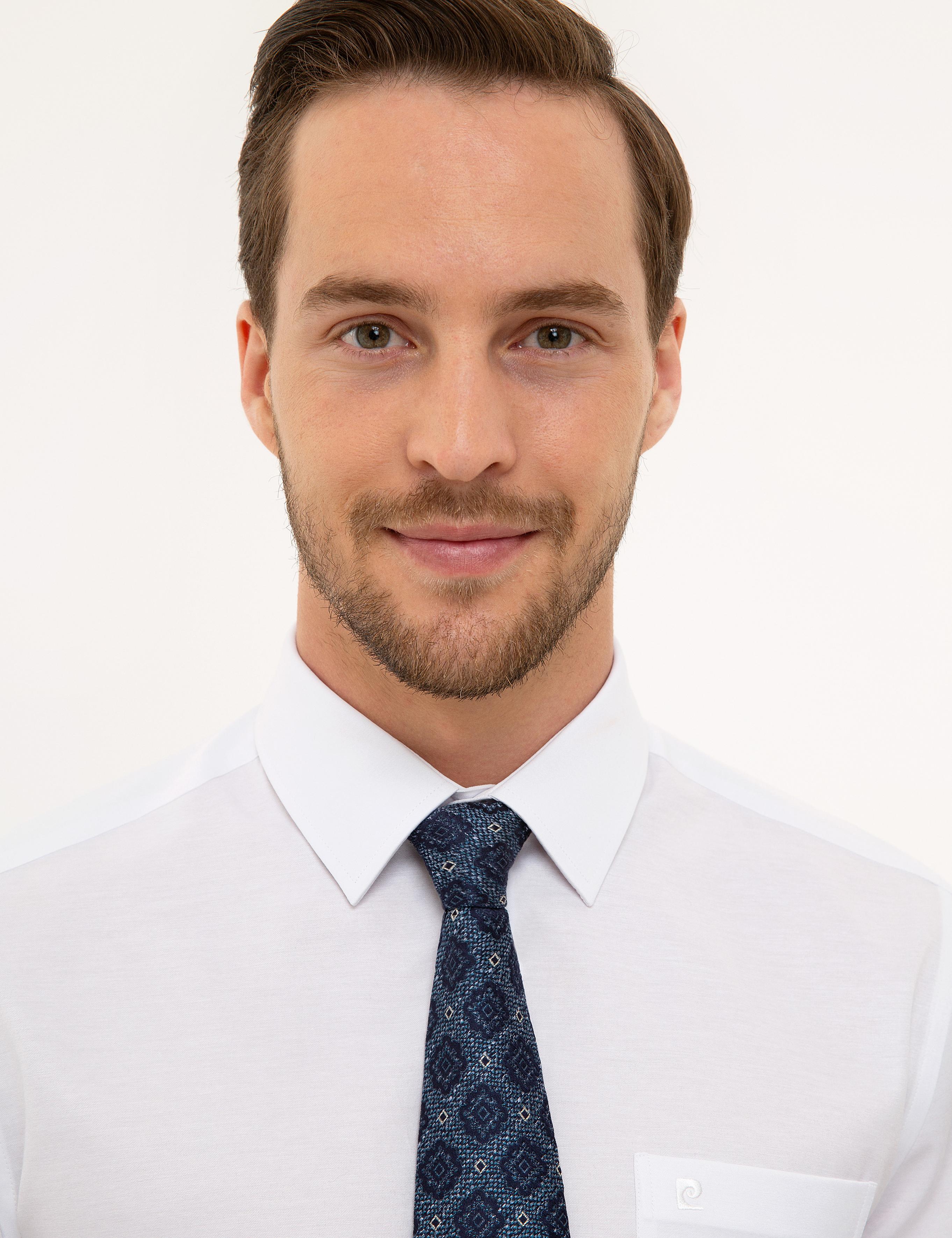 Beyaz Regular Fit Basic Kısa Kollu Gömlek