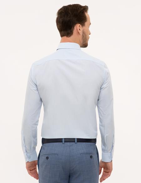 Açık Mavi Slim Fit Basic Gömlek - 50231260005