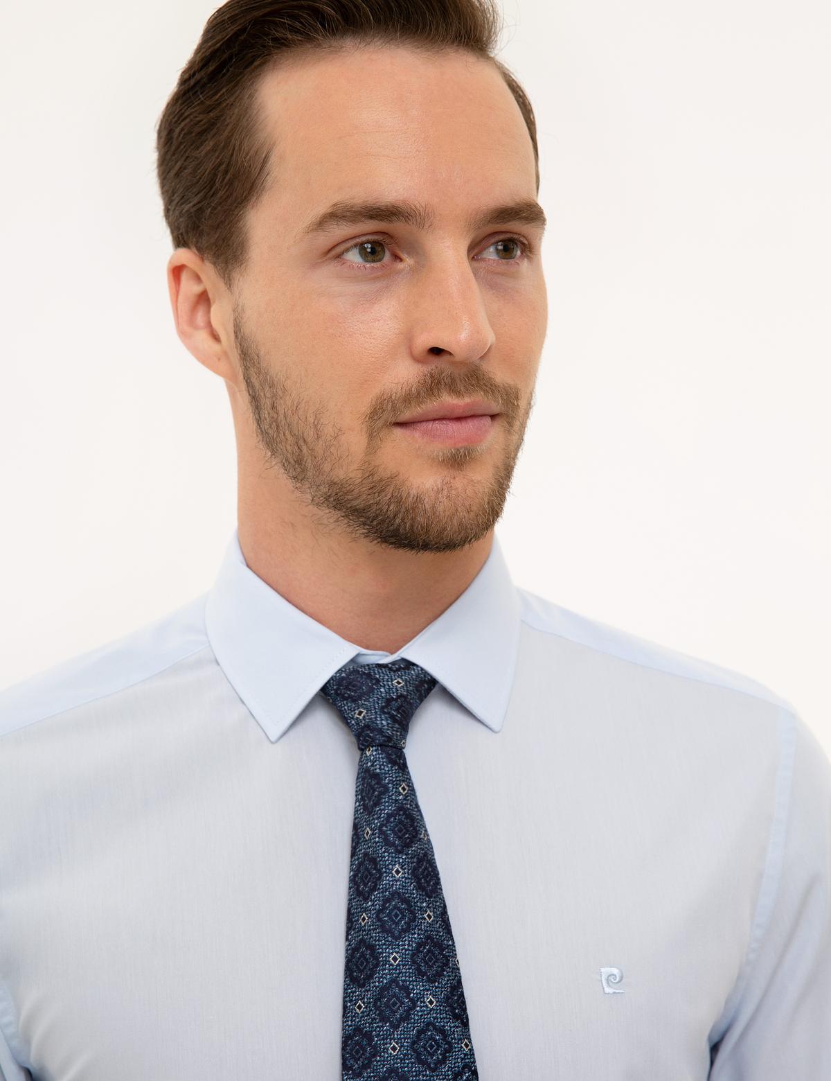 Açık Mavi Slim Fit Basic Gömlek