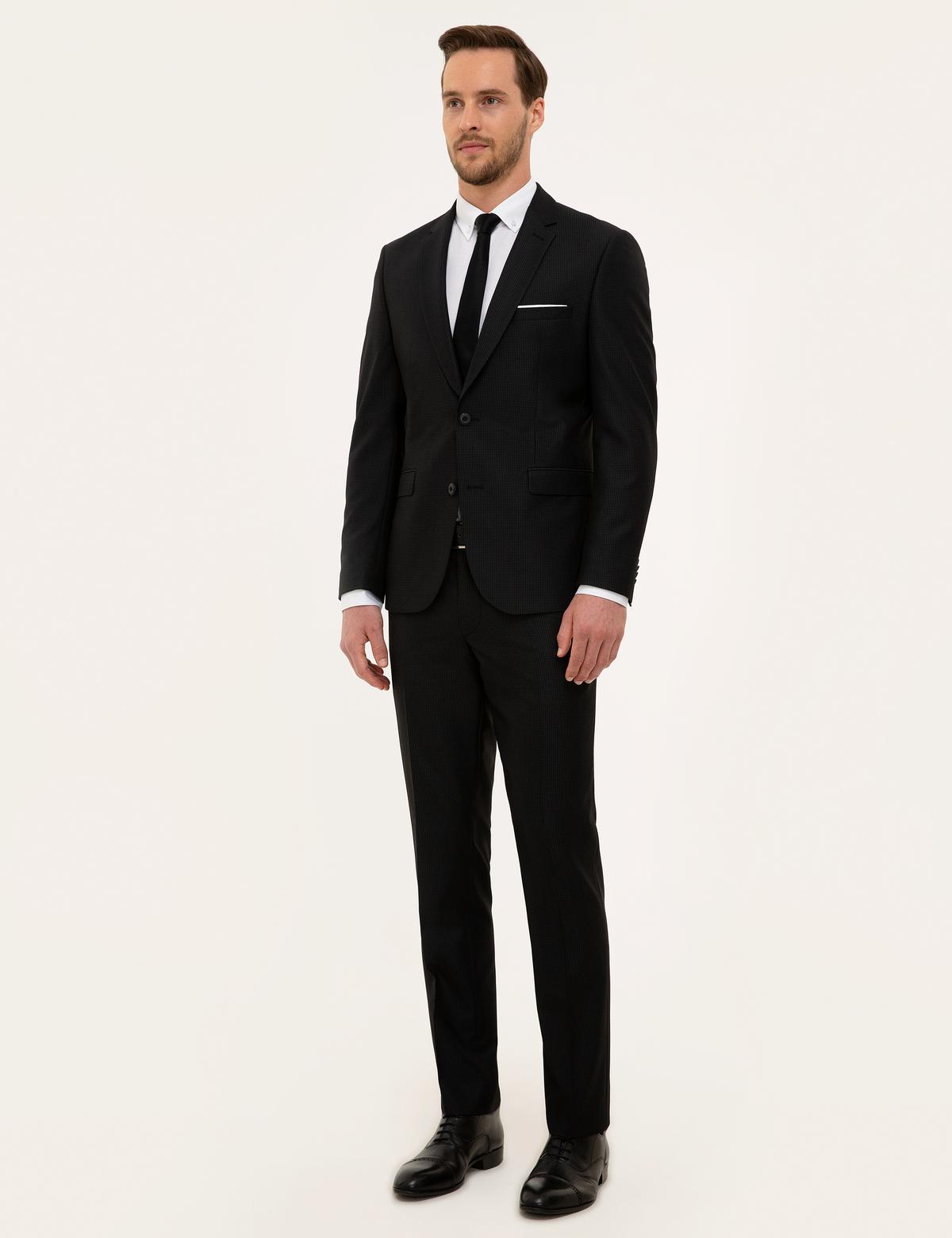 Koyu Lacivert Slim Fit Takım Elbise - 50229853038