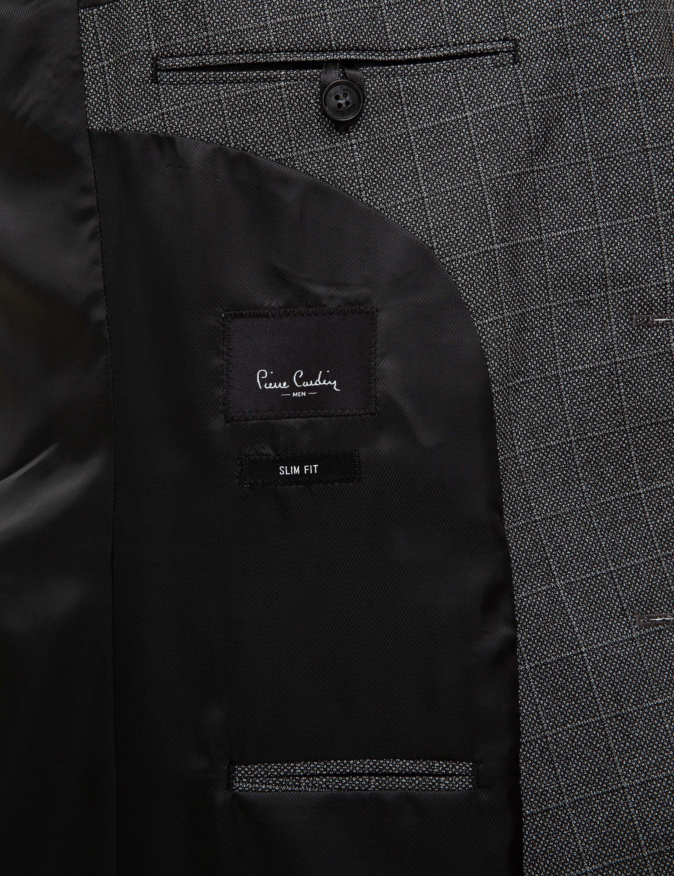 Ekose Füme Slim Fit Takım Elbise