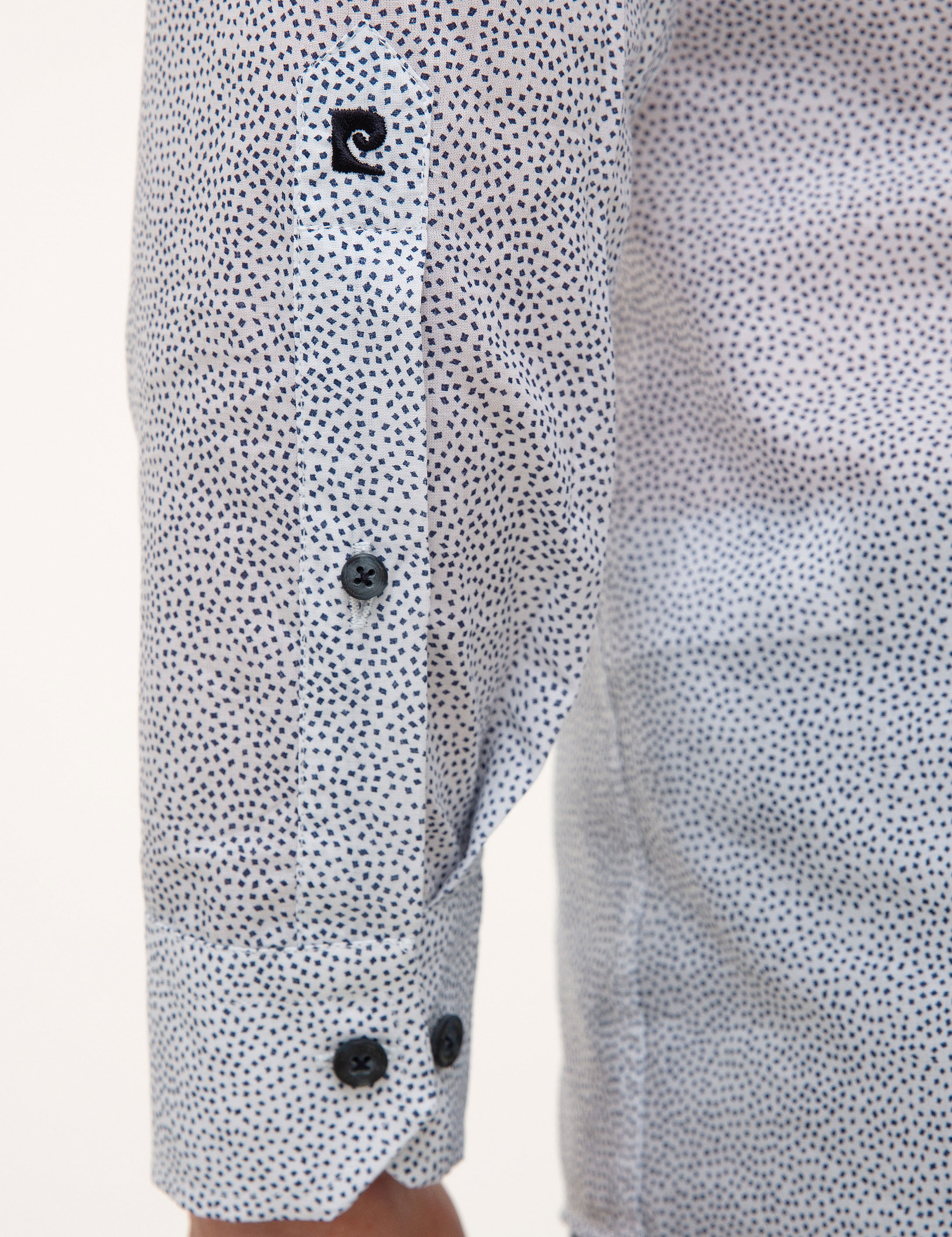 Lacivert Slim Fit Uzun Kollu Gömlek - Image 6