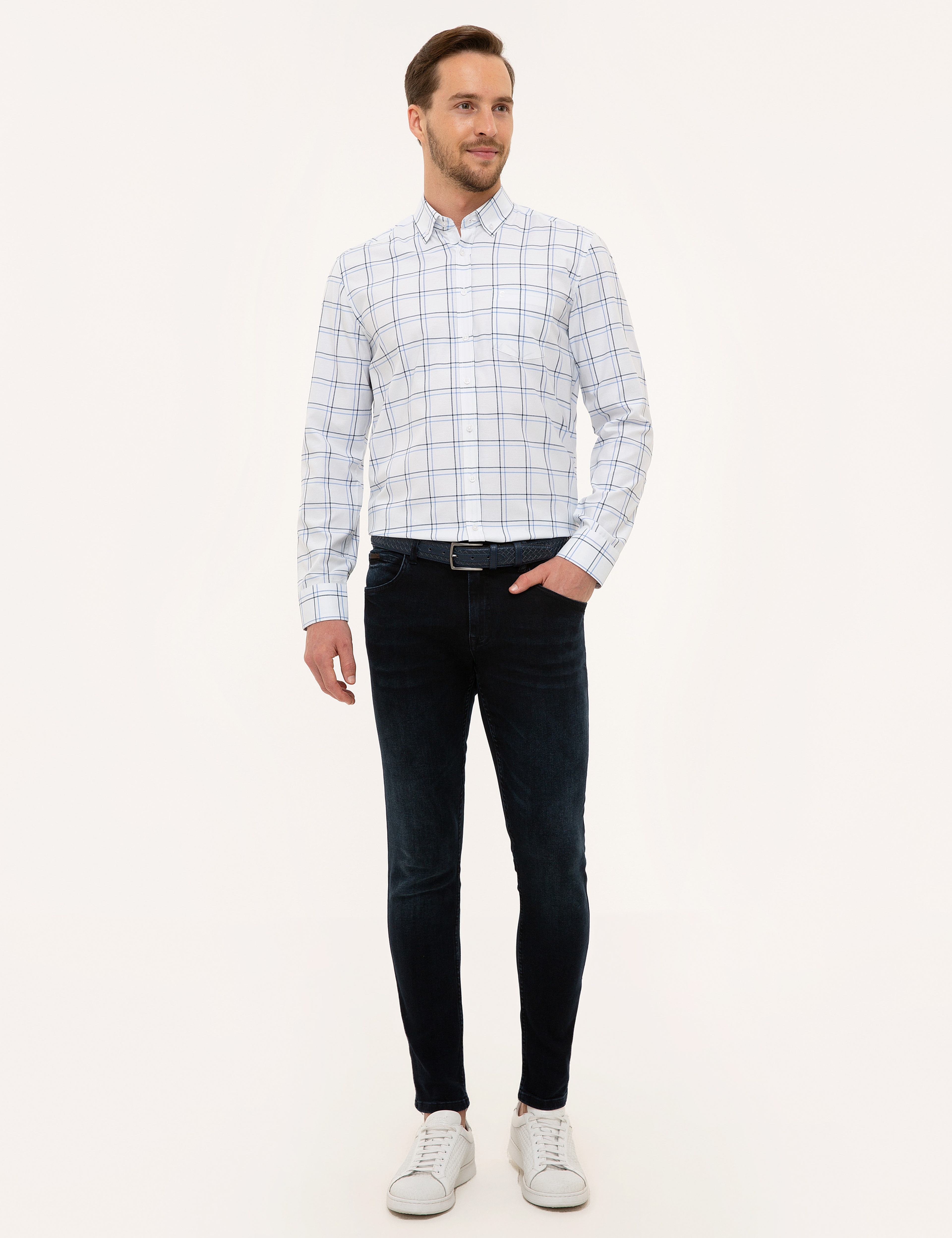 Açık Mavi Regular Fit Gömlek - Image 4