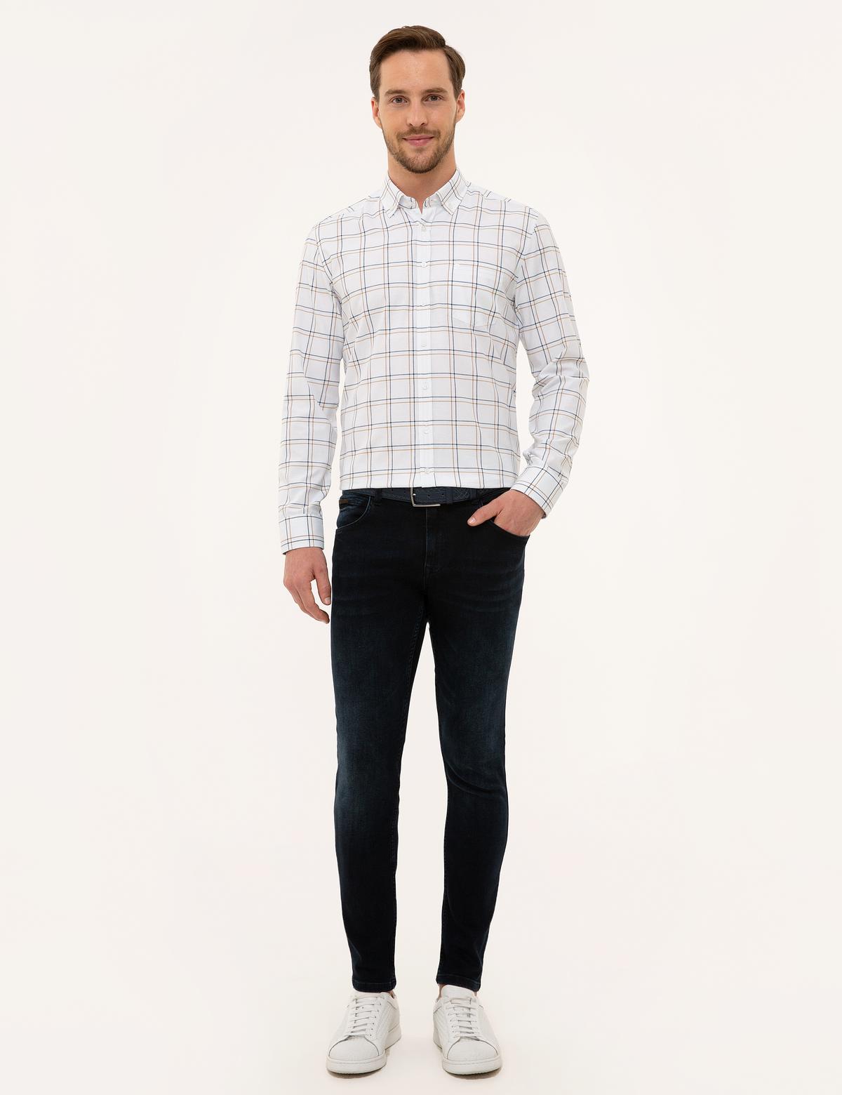 Kahverengi Regular Fit Uzun Kollu Gömlek - 50227233017