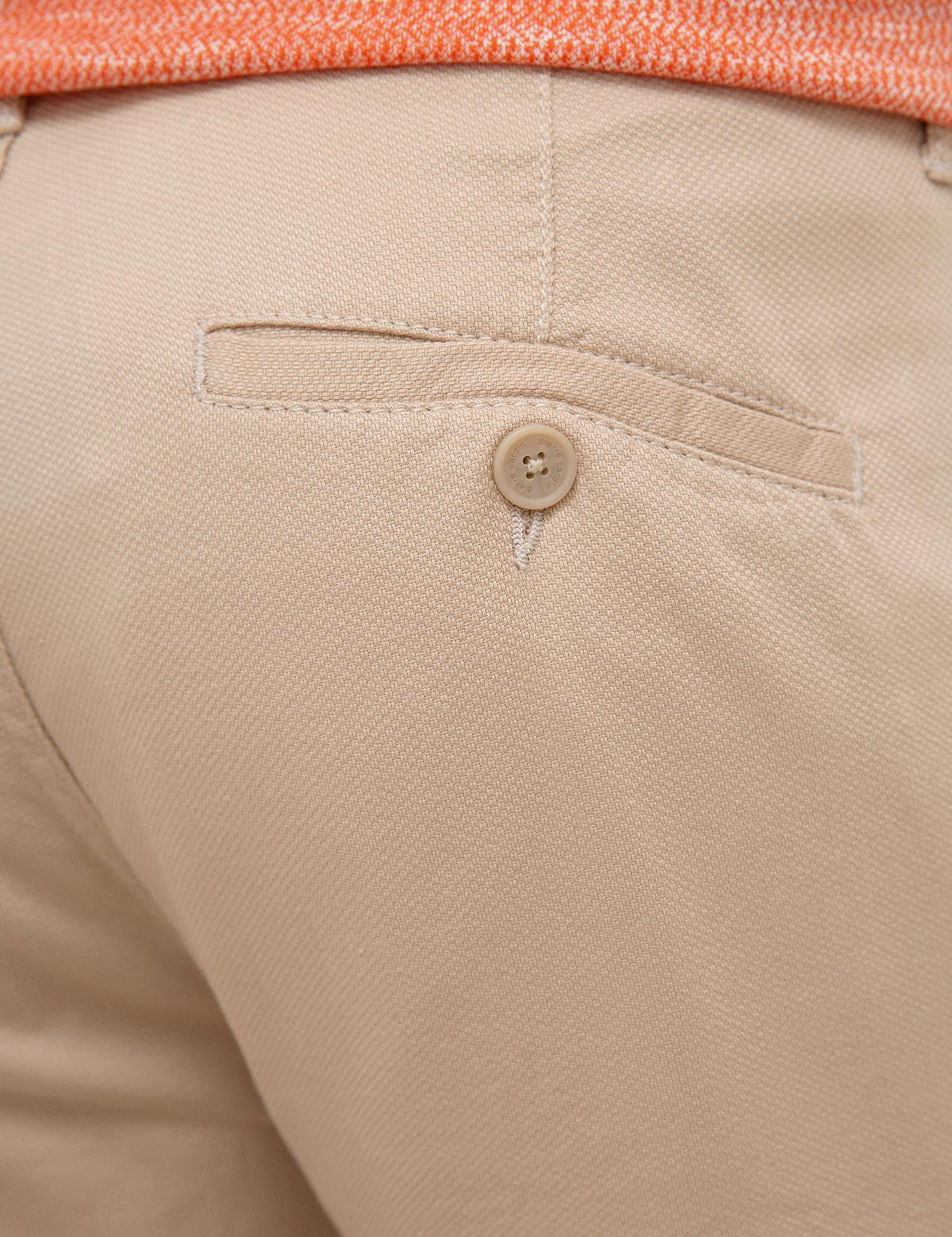 Bej Standart Fit Bermuda Şort - 50227590005