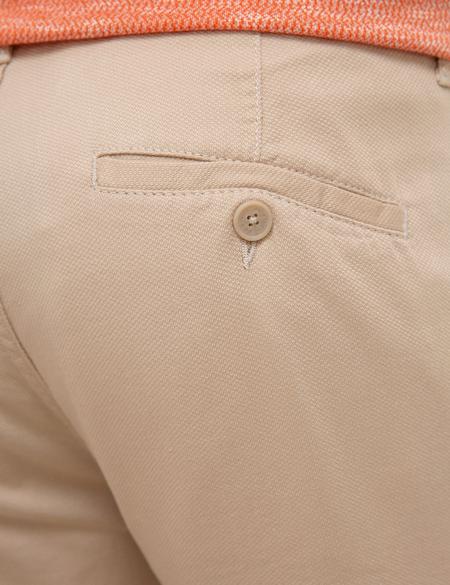 Bej Standart Fit Bermuda Şort - 50227590005