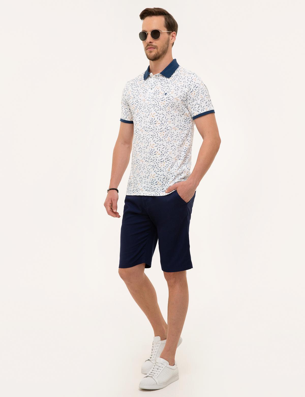 Lacivert Standart Fit Bermuda Şort - 50227590032