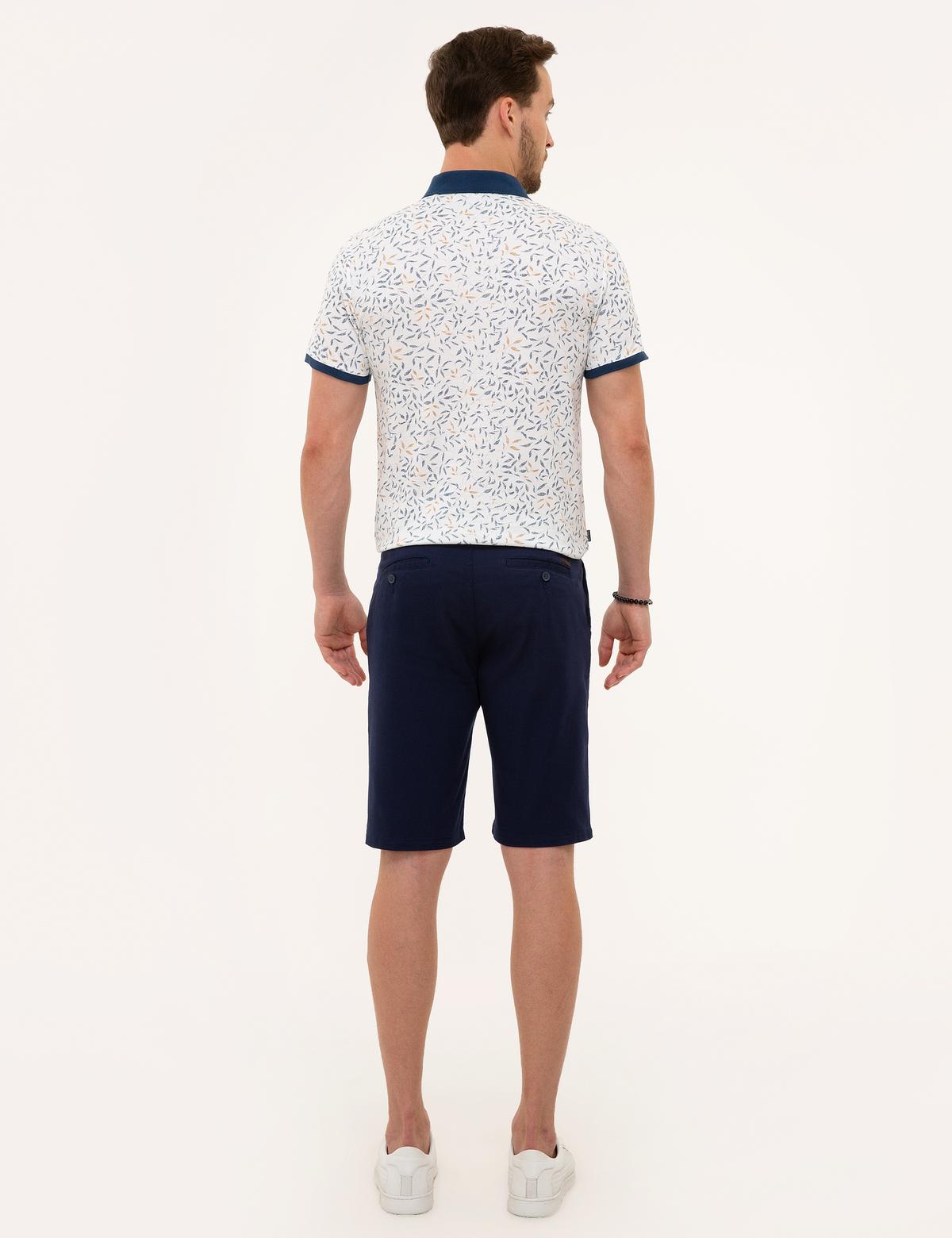 Lacivert Standart Fit Bermuda Şort - 50227590032