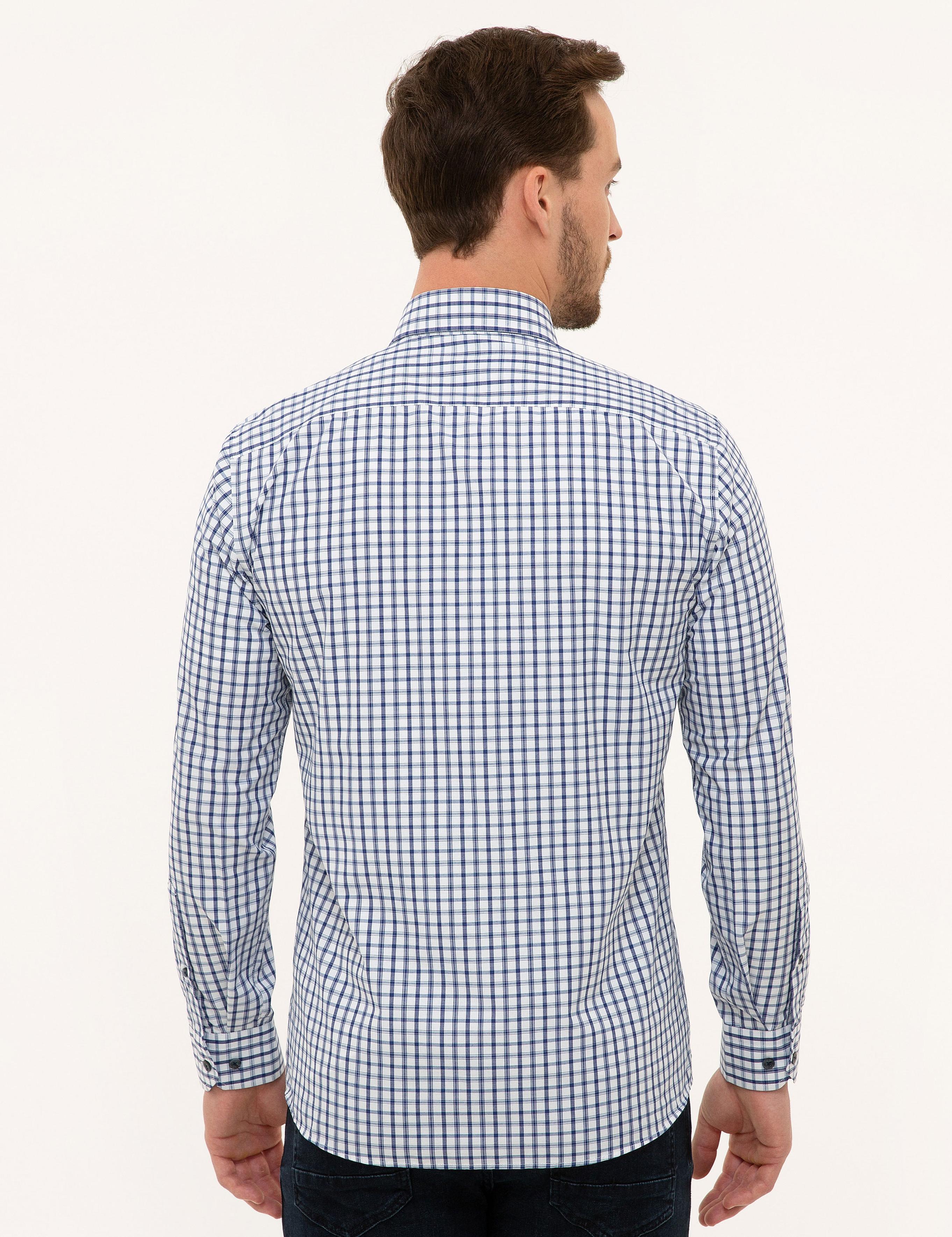 Lacivert Slim Fit Gömlek