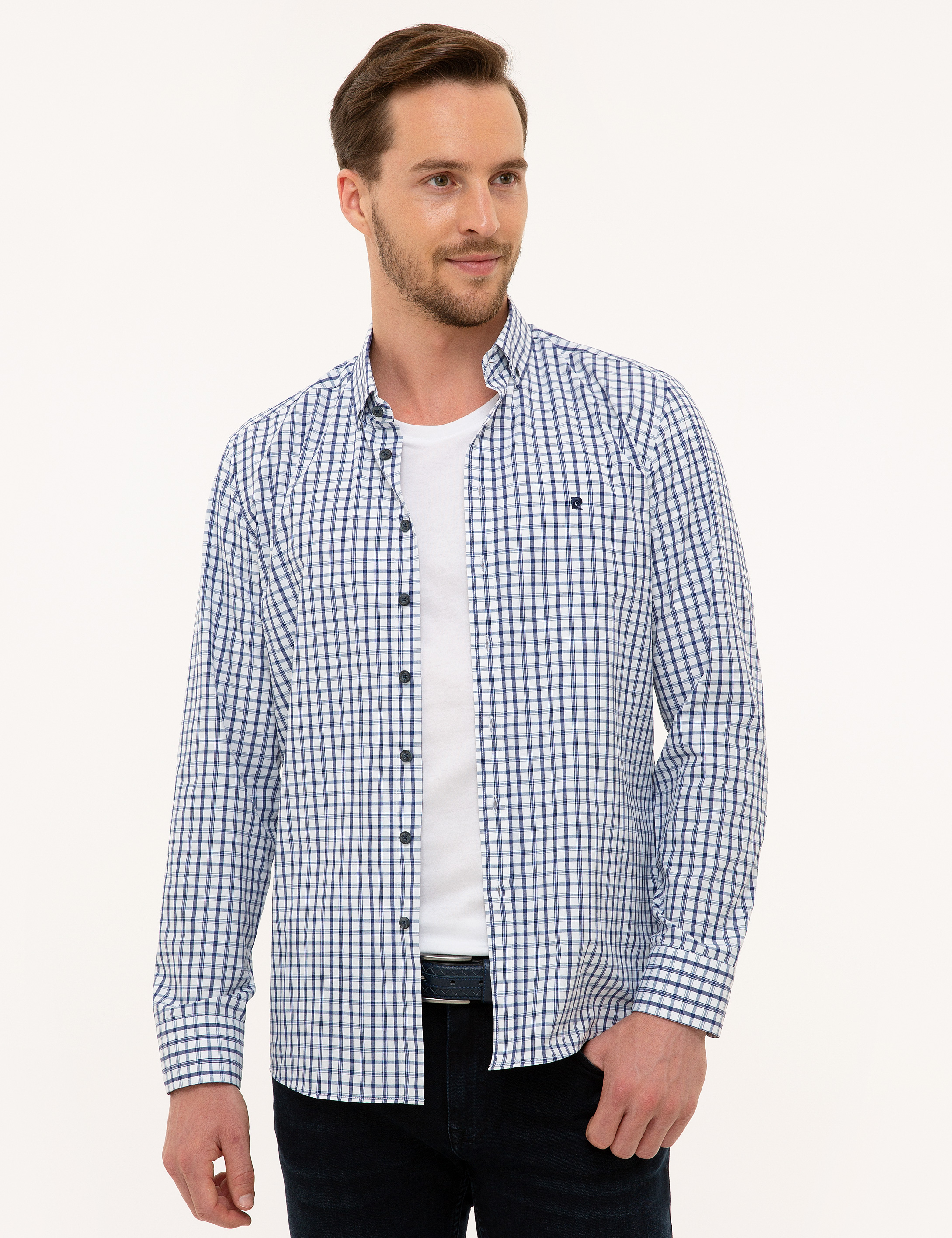 Lacivert Slim Fit Gömlek