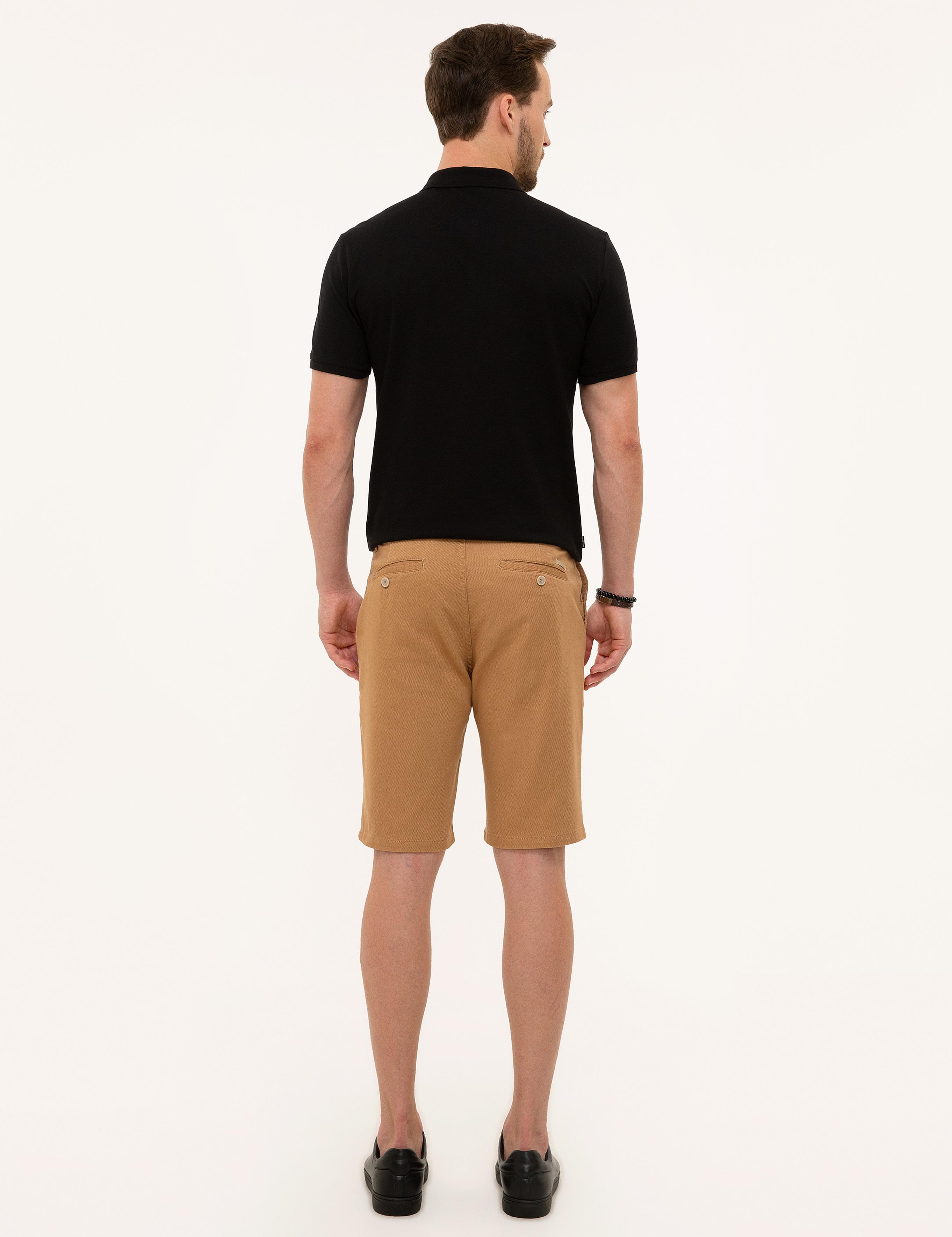 Camel Standart Fit Bermuda Şort