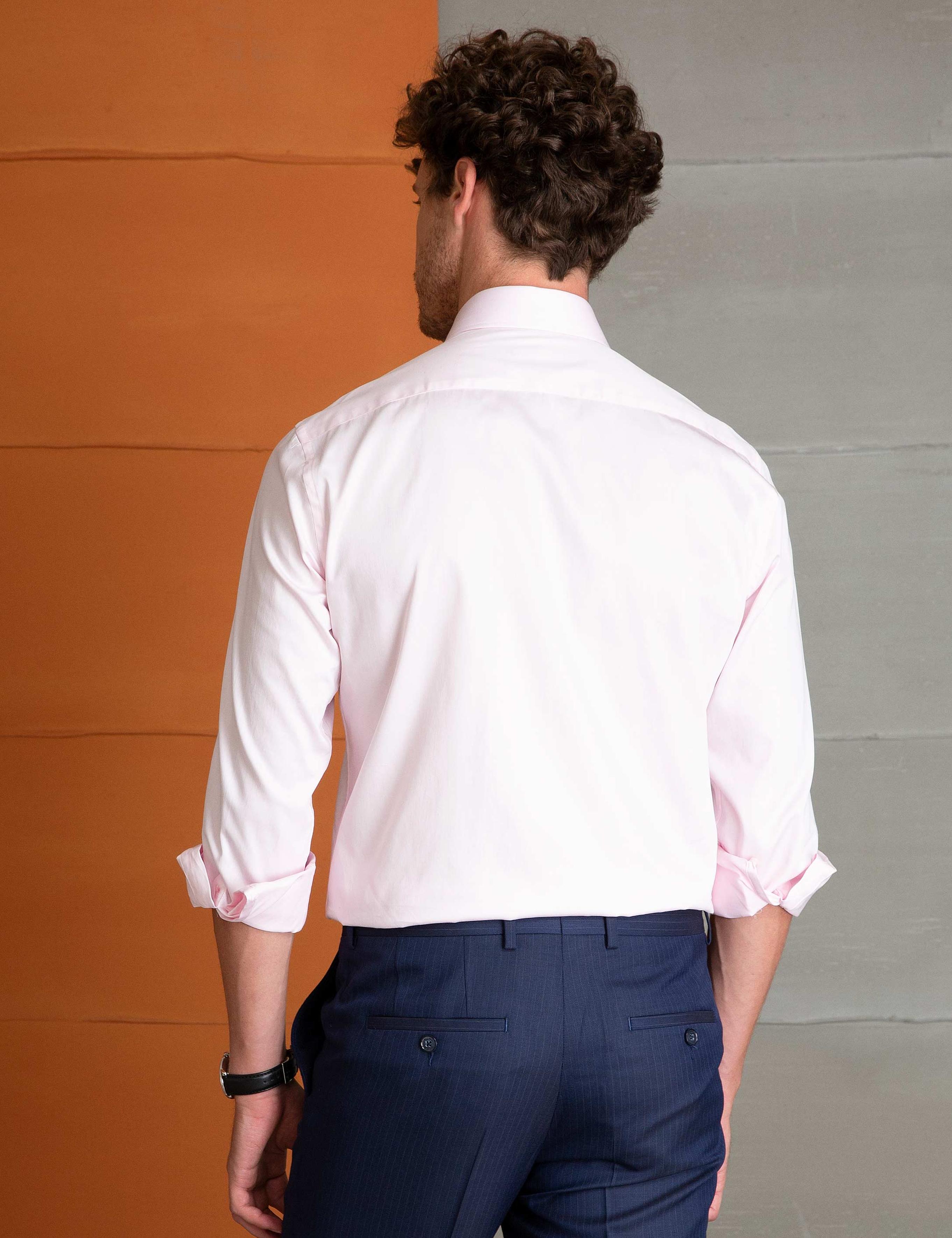 Pembe Slim Fit Gömlek