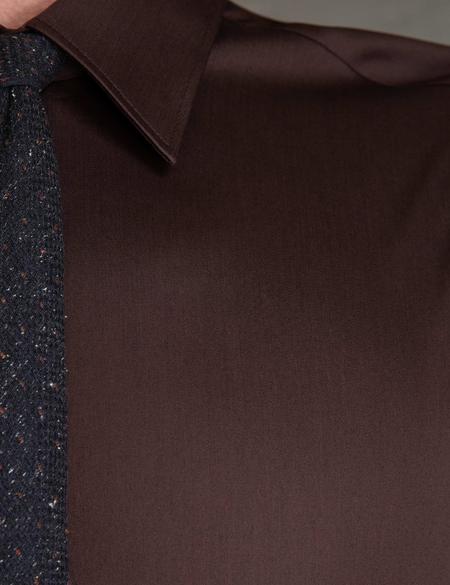 Kahverengi Slim Fit Gömlek - 50199436082