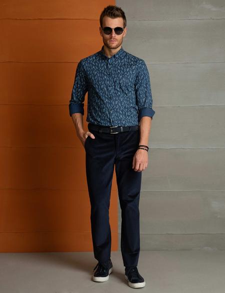 Lacivert Slim Fit Gömlek - 50202431001