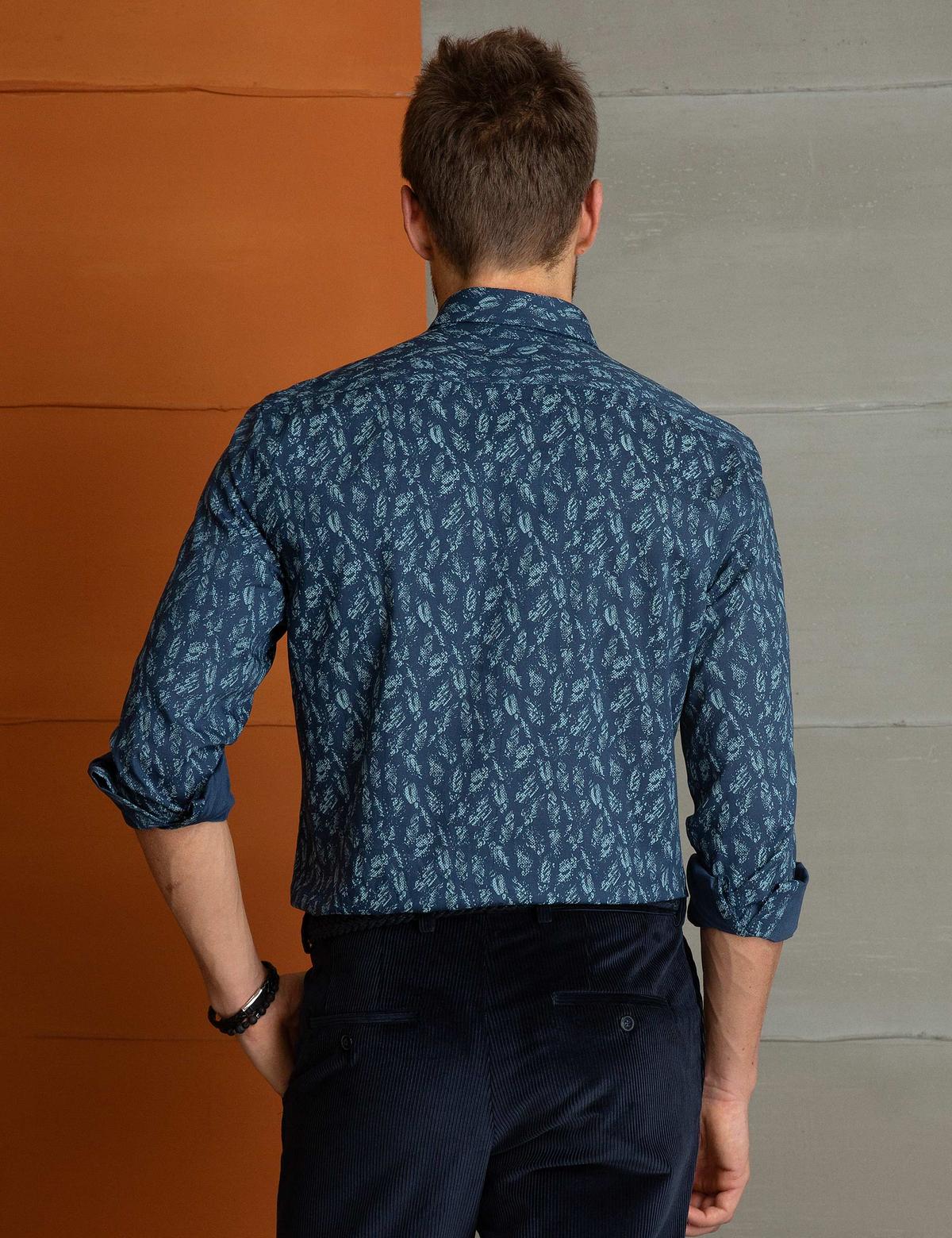 Lacivert Slim Fit Gömlek - 50202431001