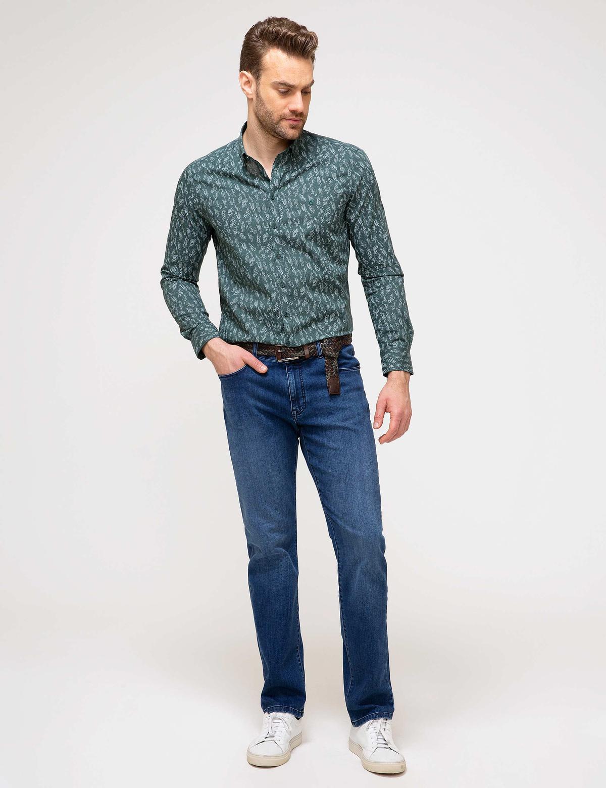 Yeşil Slim Fit Gömlek - 50202431018