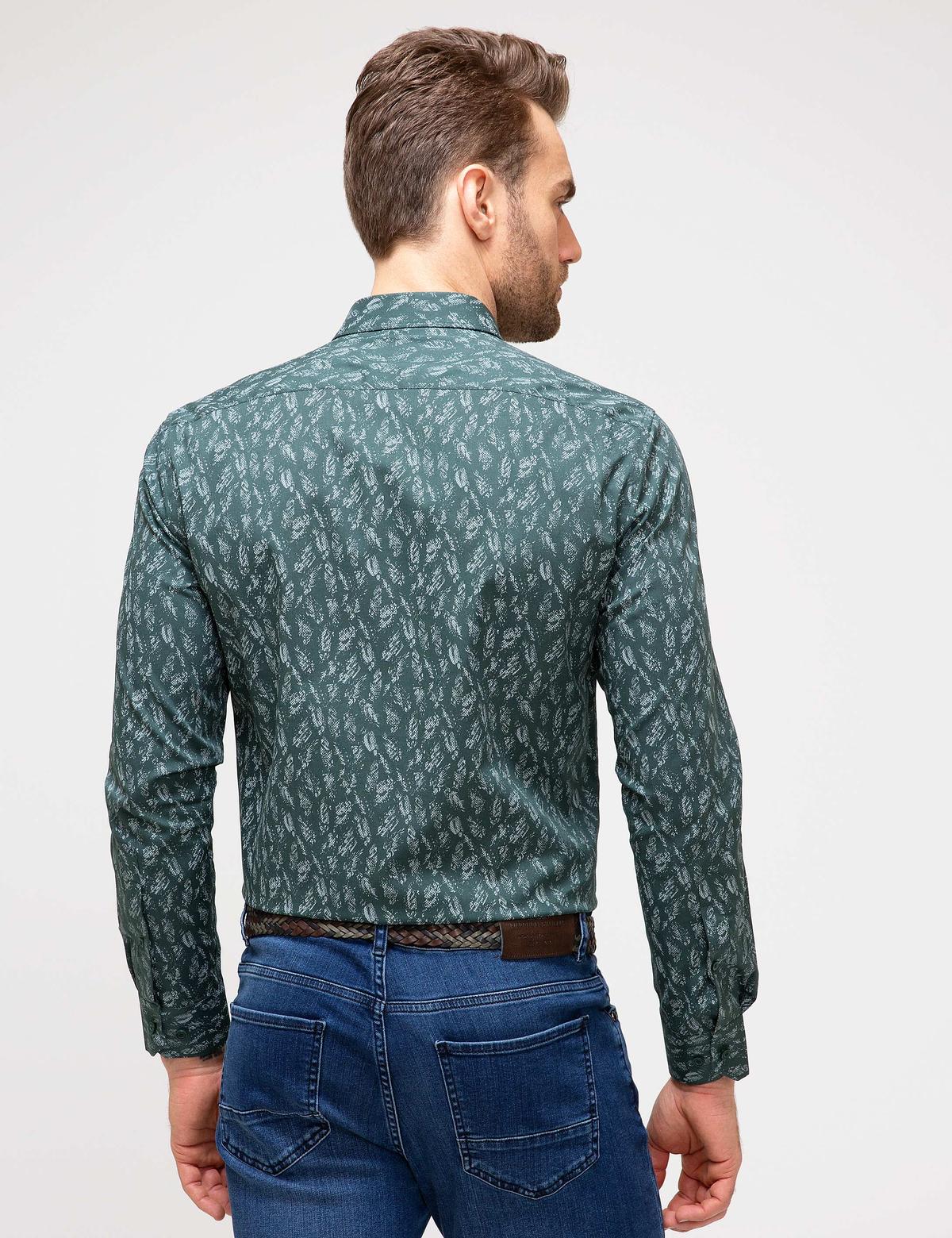 Yeşil Slim Fit Gömlek - 50202431018