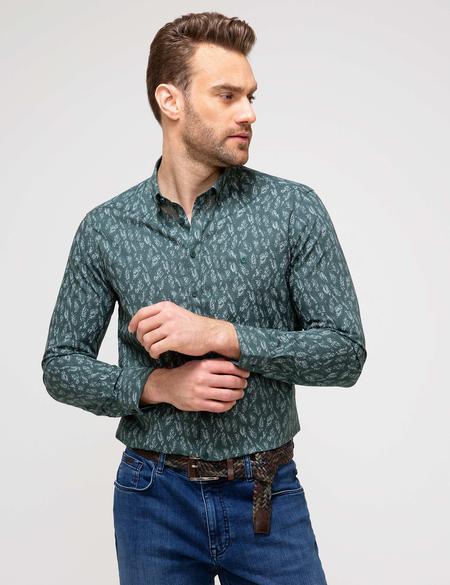 Yeşil Slim Fit Gömlek - 50202431018