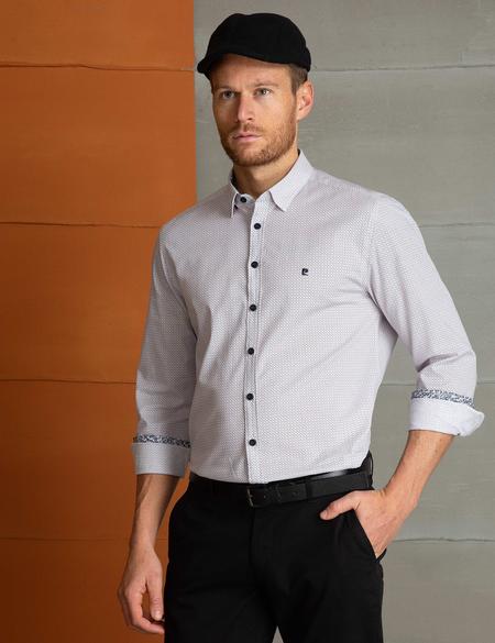 Kırmızı Slim Fit Uzun Kollu Gömlek - 50202435009