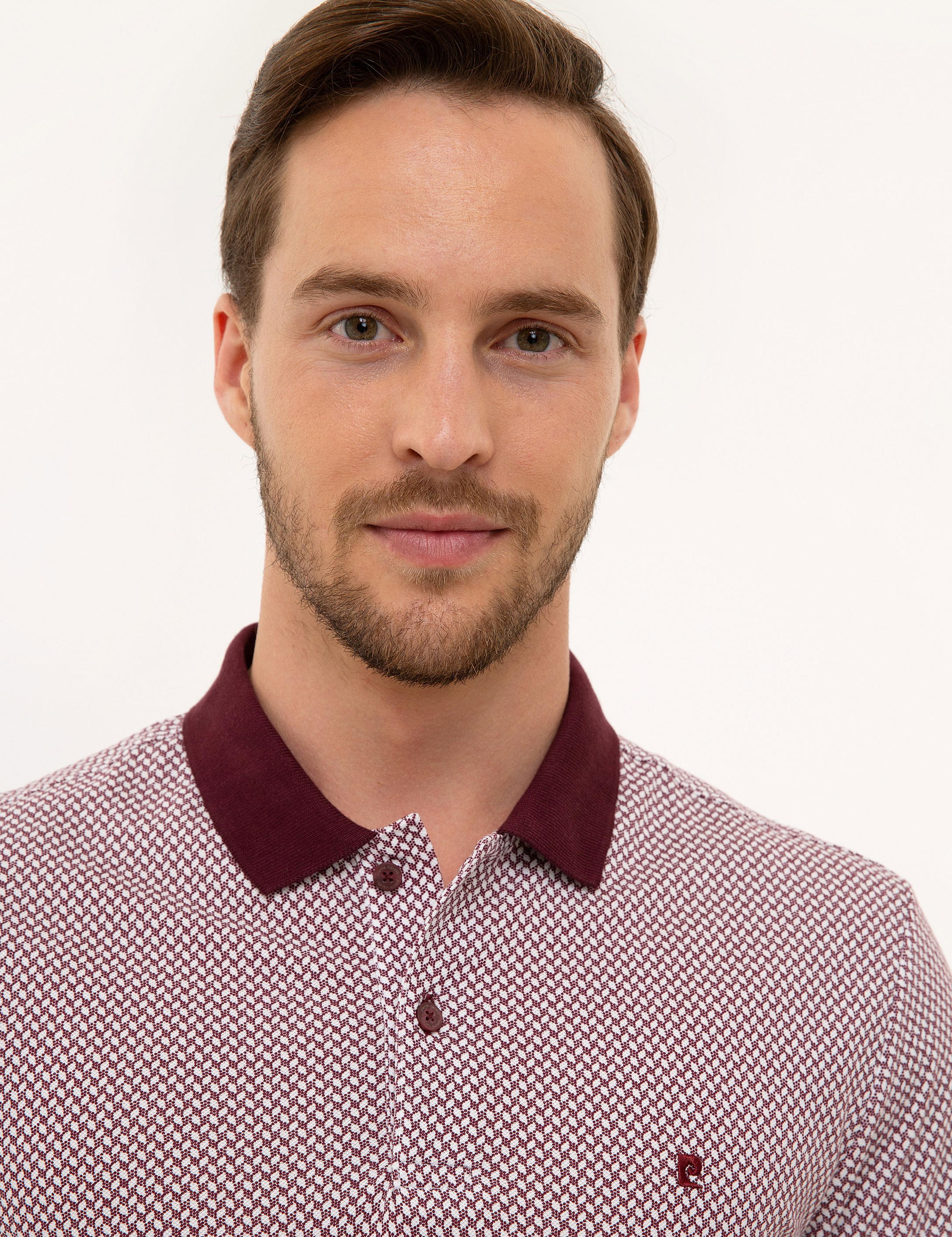 Bordo Slim Fit Polo Yaka T-Shirt