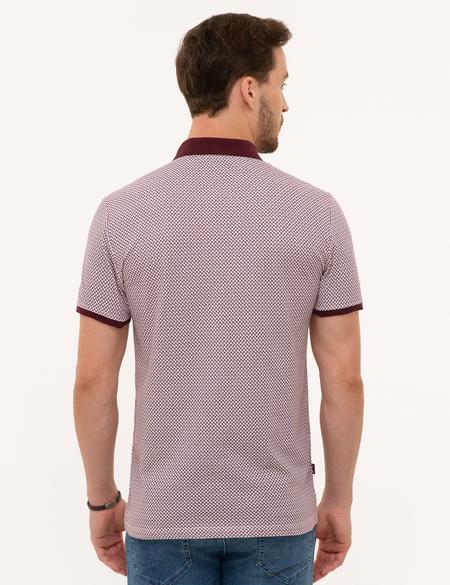 Bordo Slim Fit Polo Yaka T-Shirt - 50226637010