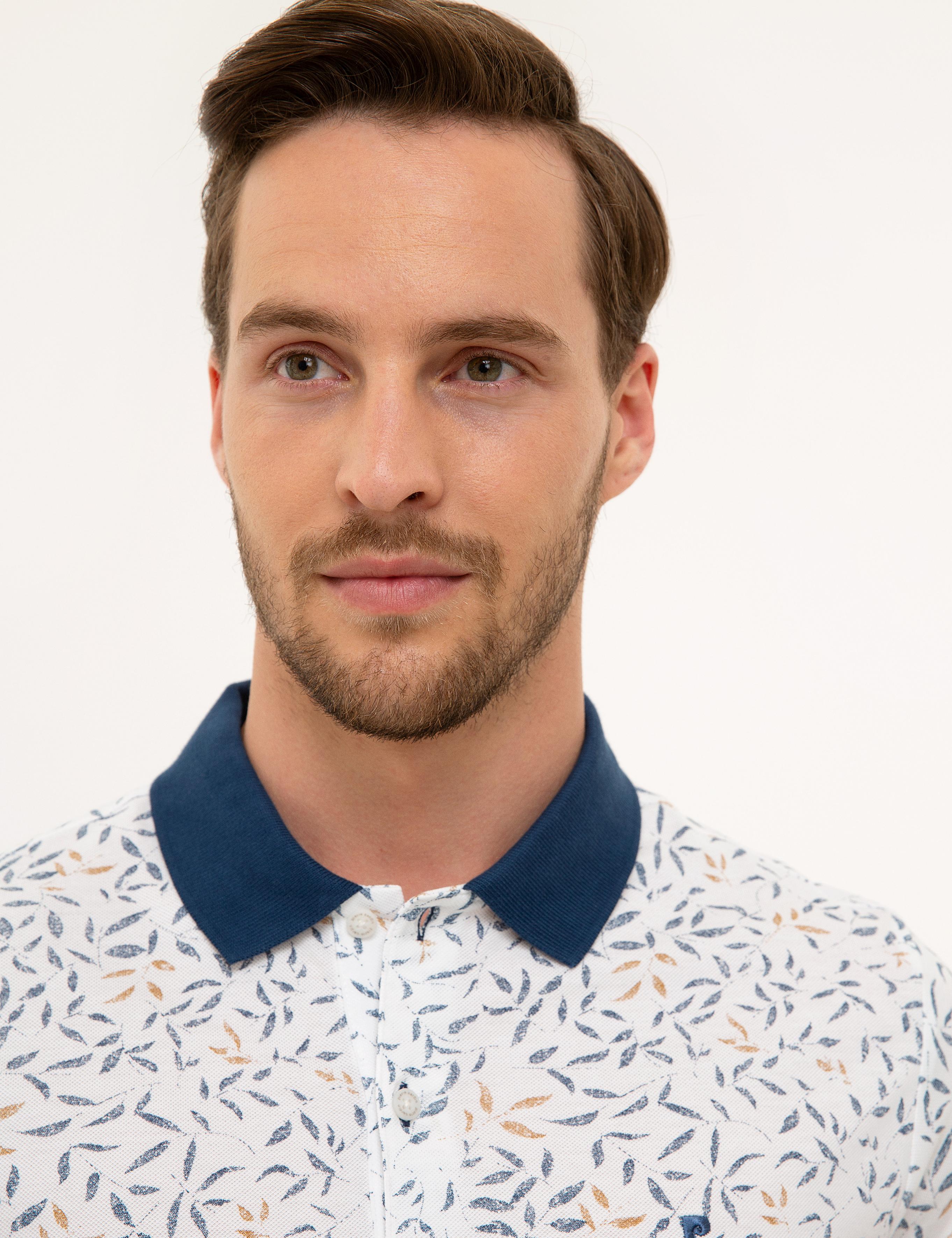 Beyaz Slim Fit Polo Yaka T-Shirt