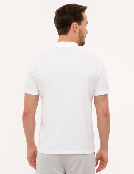 Beyaz Slim Fit Polo Yaka T-Shirt - 50226912003