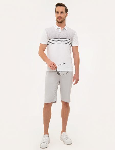 Beyaz Slim Fit Polo Yaka T-Shirt - 50226912003