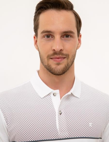 Beyaz Slim Fit Polo Yaka T-Shirt - 50226912003