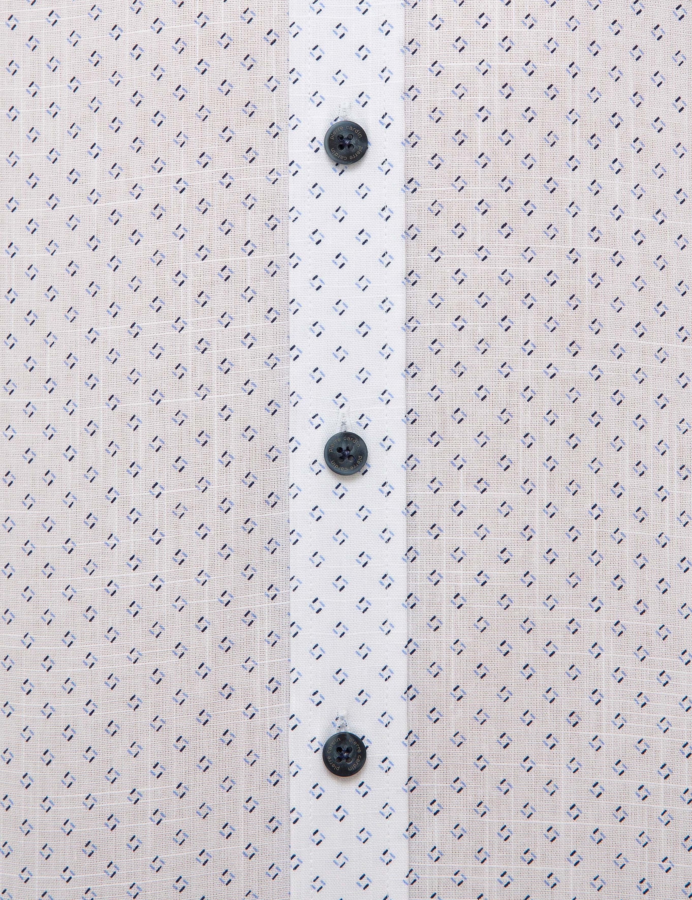 Beyaz Regular Fit Kısa Kollu Gömlek