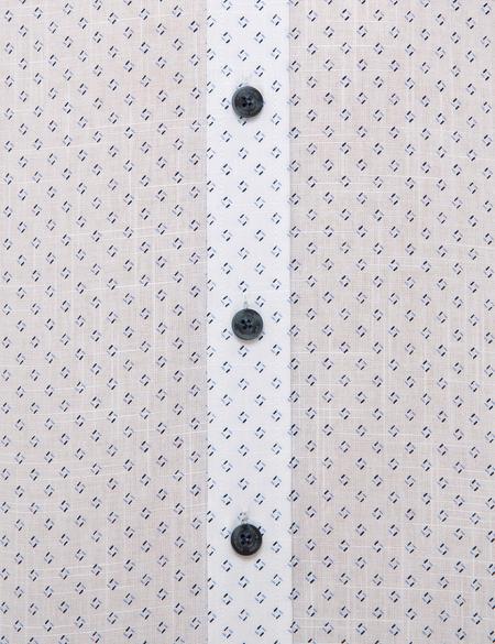 Beyaz Regular Fit Kısa Kollu Gömlek - 50227418004