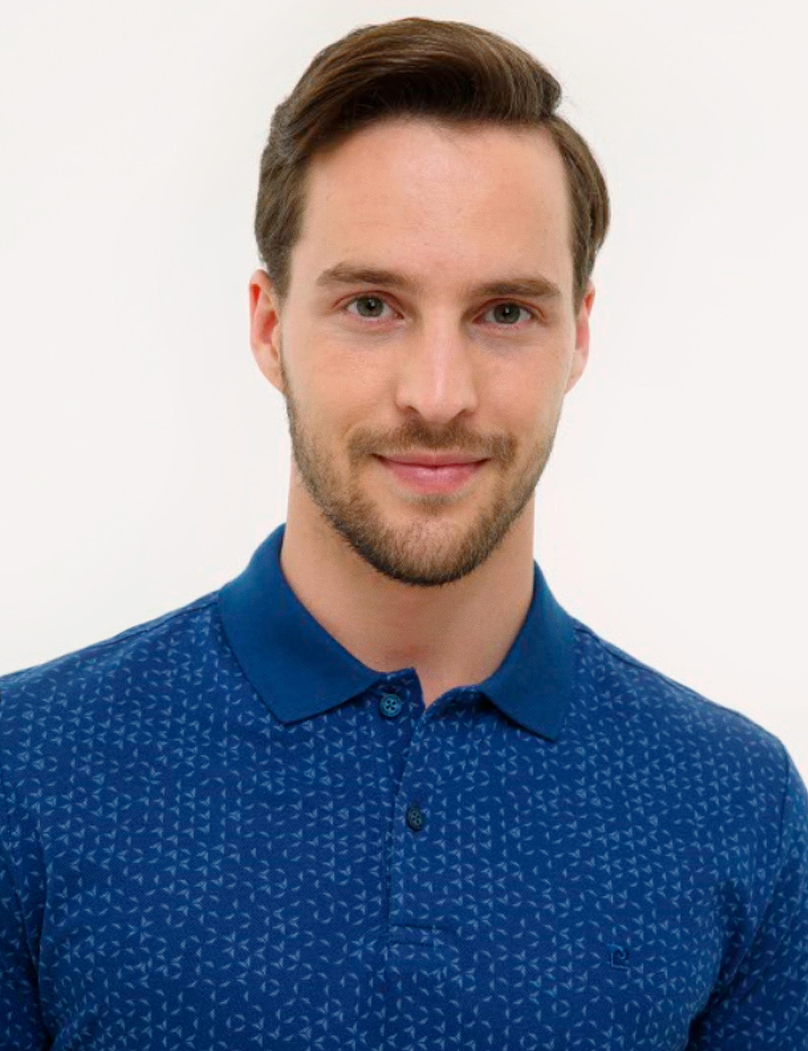 Lacivert Slim Fit Polo Yaka T-Shirt