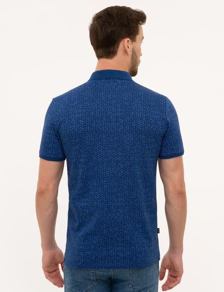 Lacivert Slim Fit Polo Yaka T-Shirt - 50226516009