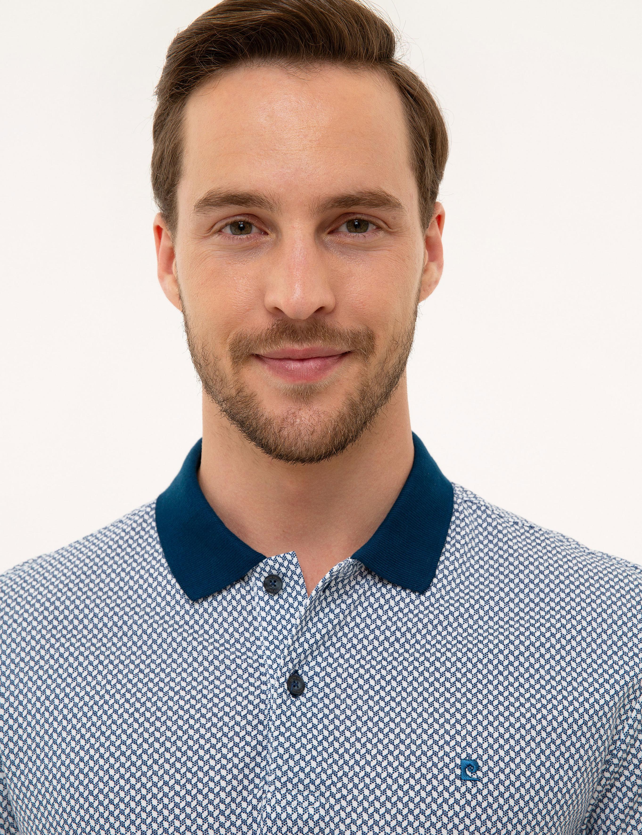 Lacivert Slim Fit Polo Yaka T-Shirt