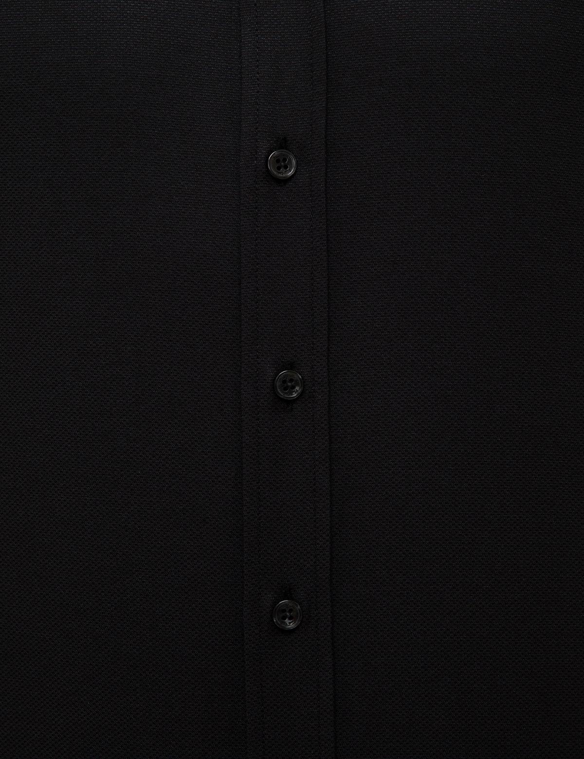 Siyah Slim Fit Oxford Gömlek - 50231259034