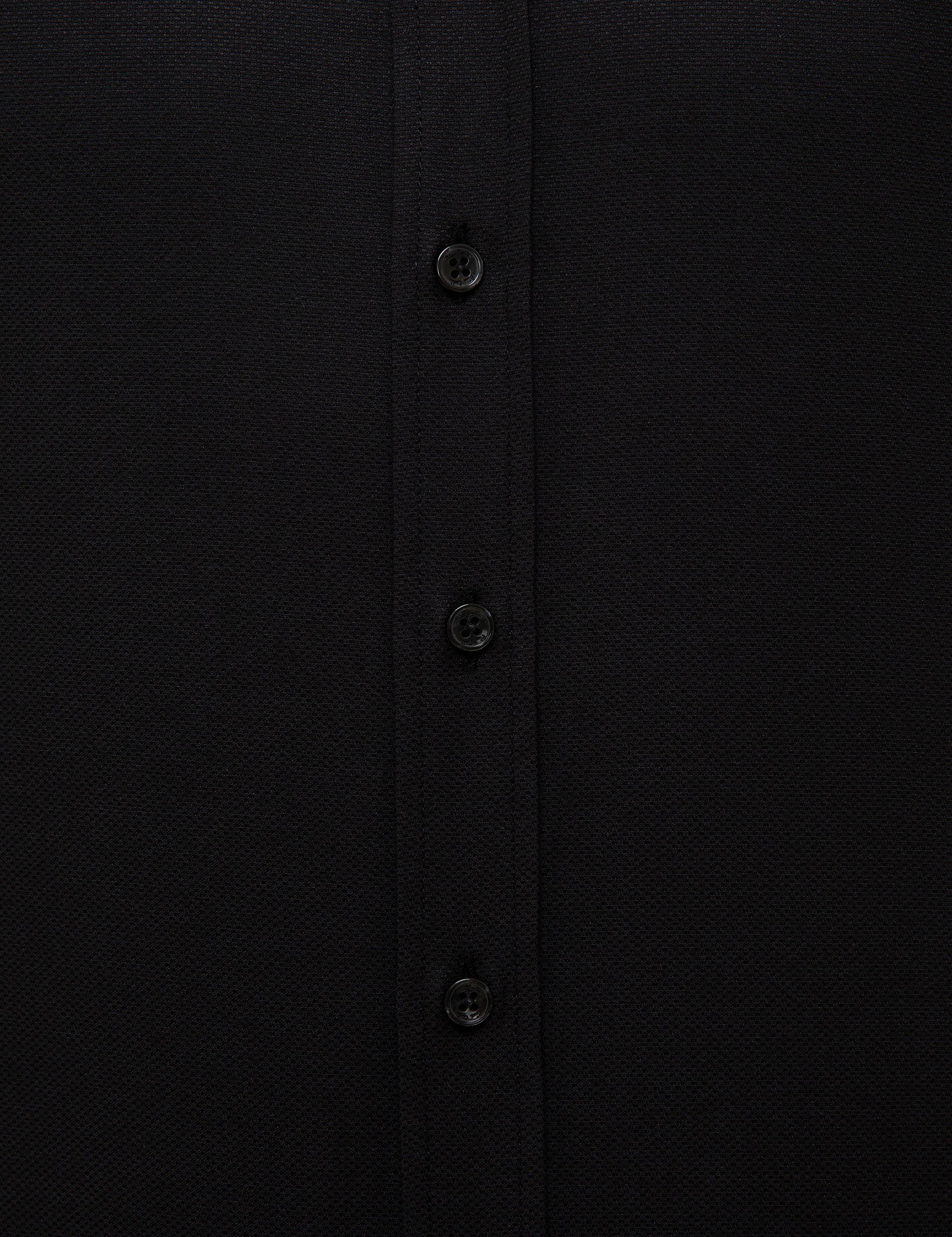 Siyah Slim Fit Oxford Gömlek