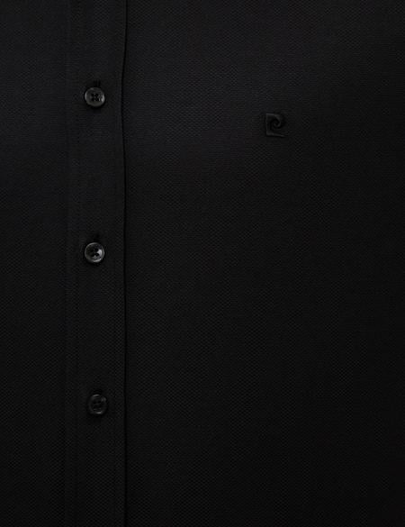 Siyah Slim Fit Oxford Gömlek - 50231259034