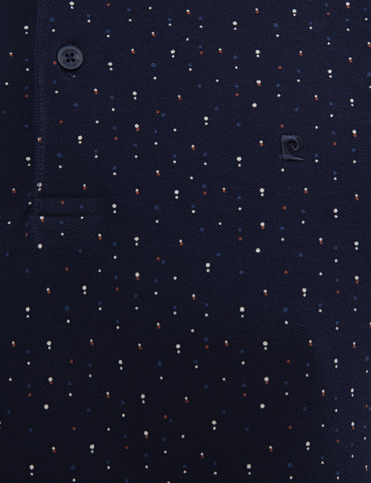 Lacivert Slim Fit Polo Yaka T-Shirt - 50226635015