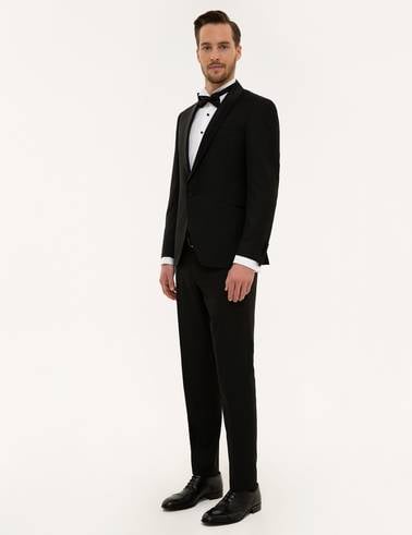 Siyah Ex.Slim Fit Smokin Damatlık
