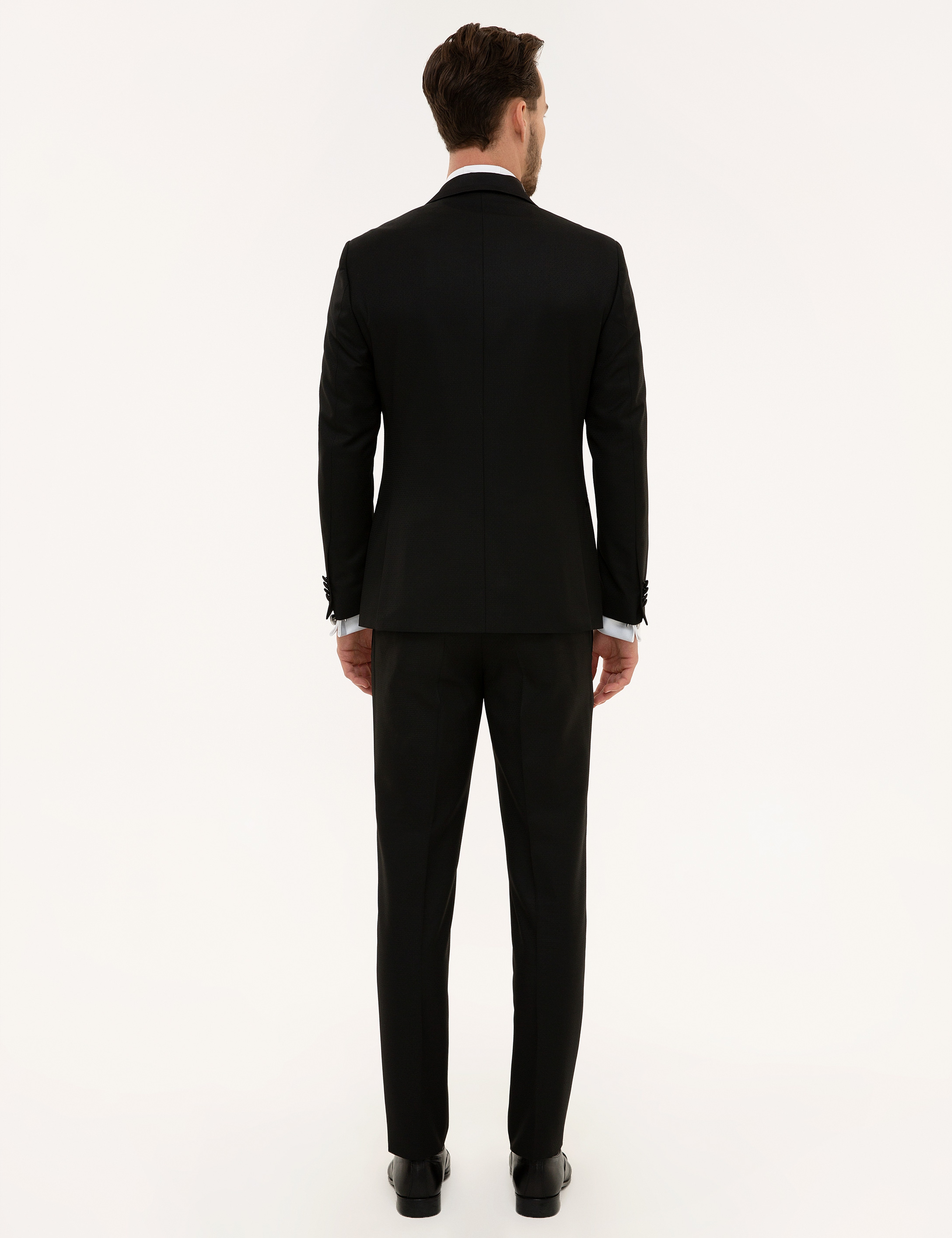 Siyah Ex.Slim Fit Smokin Damatlık