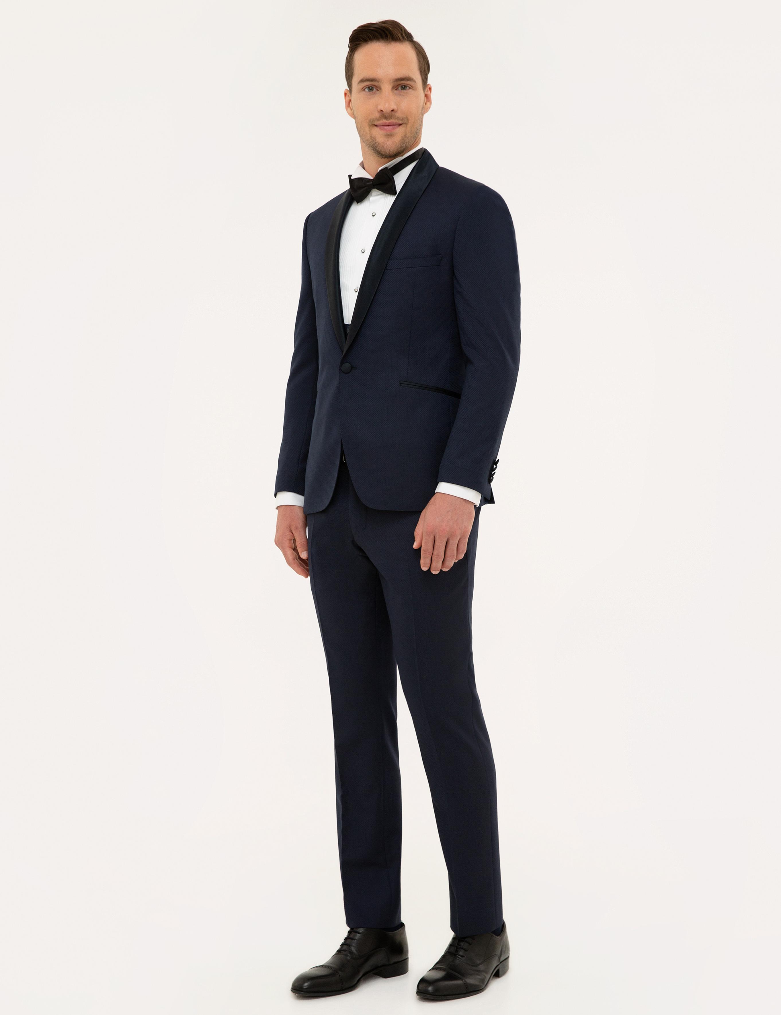 Lacivert Yelekli Damatlık Smokin