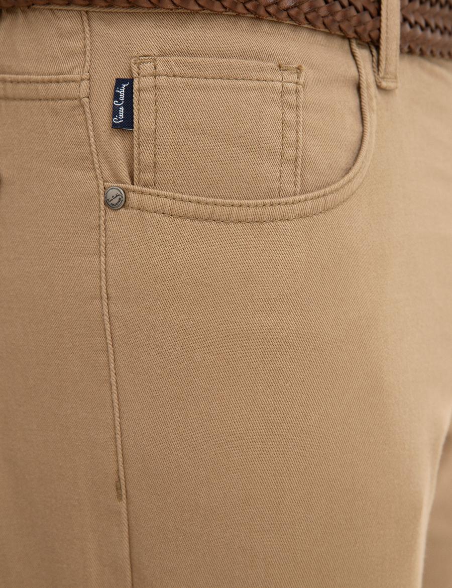 Camel Slim Fit Kanvas Pantolon