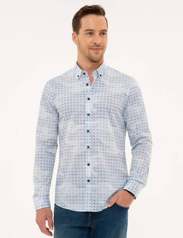Mavi Slim Fit Gömlek